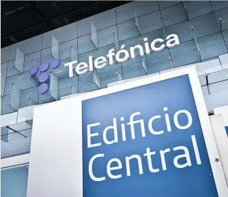 ?? ?? Sede central de Telefónica en Las Tablas (Madrid).
