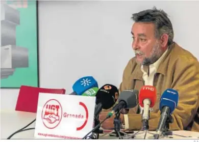  ?? D. S. ?? El ex secretario general de UGT Andalucía, en una comparecen­cia.