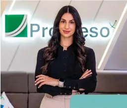  ?? ?? Gabriela Rodas, gerente de Proyectos de Progreso X, comenta que Progreso ofrece un ambiente laboral agradable, seguro y respetuoso.