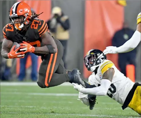  ?? Matt Freed/Post-Gazette ?? Steelers cornerback Cam Sutton has been elevated to the starting outside cornerback role opposite Joe Haden heading into this season.