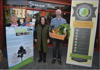  ?? Photo by Fergus Dennehy. ?? Noreen White, Sylvia Thompson (Kerry Sustainabl­e Energy Co-Op), Catríona Fallon (Siamsa Tíre) and Thomas O’ Connor (Transition Kerry) at the launch of Transition Kerry’s climate change conference, taking place in November.