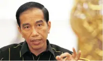  ??  ?? UNIMPEACHA­BLE HONESTY: Indonesian President Joko Widodo