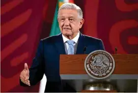  ?? ?? POSTURA.
El presidente Andrés Manuel López Obrador, ayer.