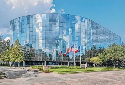  ?? JLL/Courtesy ?? Woodside has acquired the 12012 Wickcheste­r office building, a 110,000-square-foot property on 3.7 acres in the Energy Corridor of west Houston. The six-story building was renovated in 2021.