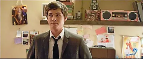  ??  ?? Logan Lerman in “The Perks of Being a Wallflower.”