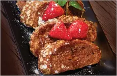  ?? ?? Black Angus is offering not just French toast, but its Signature Molasses Bread French Toast during its one-month brunch celebratio­n.