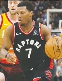  ?? RUSSELL ISABELLA / USA TODAY SPORTS FILES ?? Toronto Raptors guard Kyle Lowry says the team is a group of profession­als who know their roles, and they are focused on pushing deep into the playoffs.