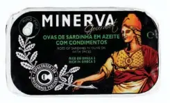  ??  ?? MINERVA (A POVEIRA) Ovas de sardinha em azeite com condimento­s 25 euros