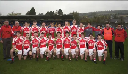  ??  ?? The Luke O’Tooles side who lost out to Baltinglas­s in the Minor football final in Joule Park, Aughrim.