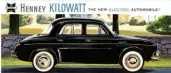  ?? ?? La Henney Kilowatt 1960 avec son look de Renault!