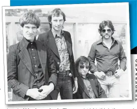  ??  ?? GUITAR HERO: Wilko, above, and, far left, with Dr Feelgood in their heyday