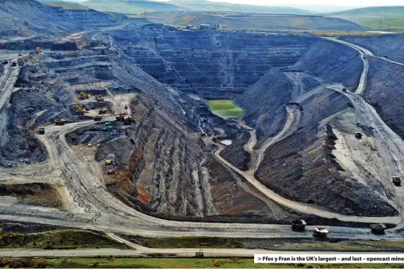  ?? ?? > Ffos y Fran is the UK’s largest – and last – opencast mine