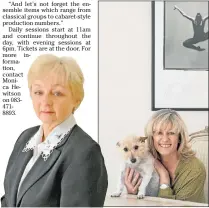  ??  ?? KEEPING DANCERS ON THEIR TOES: Dance judge Brigitte Reeve Taylor is also the founder of Dancers Love Dogs and, INSET, Wendy Reinhardt