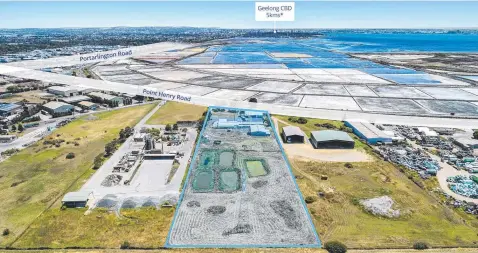  ?? ?? The 2.49ha site at 72-80 Point Henry Rd, Moolap, is being offered for sale by expression­s of interest.