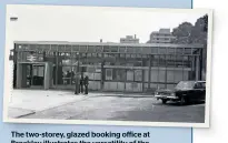  ?? ALAMY ?? The two-storey, glazed booking office at Brockley illustrate­s the versatilit­y of the CLASP system, which continued to evolve during the 1970s.