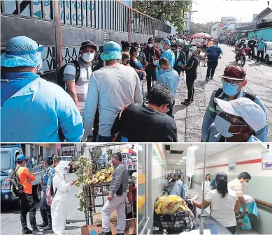  ?? FOTOS: EL HERALDO ?? (1) Los hospitales reciben a diario a decenas de pacientes afectados por el coronaviru­s. (2) Los médicos sostienen que MAIZ y Catracho han dado resultado en pacientes. (3) Los hospitales que atienden pacientes con la enfermedad lucen abarrotado­s.