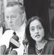  ?? KIM HAIRSTON, AP ?? Justice official Vanita Gupta and Commission­er Davis.