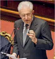  ?? ANSA ?? Alle Camere. Il premier uscente Mario Monti