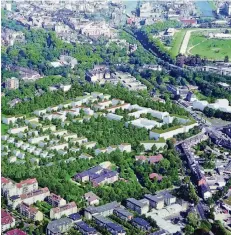  ?? FOTO: STANDORT NIEDERRHEI­N ?? Der geplante Augustinus­park in Neuss: Hier sollen 500 neue Wohnungen entstehen.