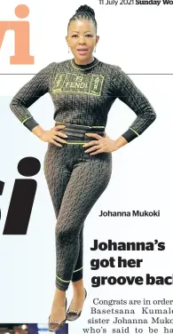  ??  ?? Johanna Mukoki