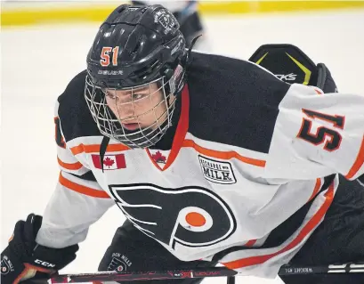  ?? MAX LEWIS THE CANADIAN PRESS ?? Fifteen-year-old Shane Wright, of the Don Mills Flyers, has received early entry into the OHL under the exceptiona­l-player rule.