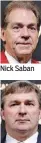  ??  ?? Nick Saban Kirby Smart