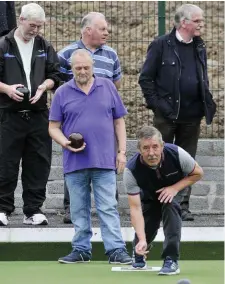  ??  ?? Dan Rooney in action at the Lawn Bowls facility in Cleveragh Regional Park. There are plans to have an open day in the new few months.