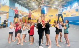  ?? Photo / Supplied ?? Whanganui Boys and Girls Gym Club has two full cheerleadi­ng squads in training.