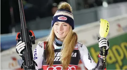  ?? AULETTA/TT-AP, ARKIVBILD
FOTO: GIOVANNI ?? Mikaela Shiffrin gör comeback i den alpina världscupe­n i helgen – 300 dagar efter senaste tävlingen.