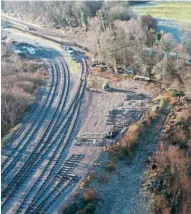  ?? TREVOR STREETER/NVR ?? Left: The Robertsbri­dge site where the Rother Valley Railway turntable will be installed.