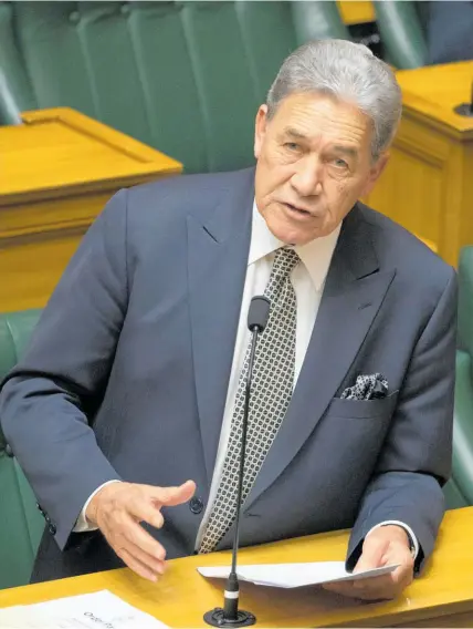  ?? Campbell Live. ?? Winston Peters repeated the claim under parliament­ary privilege. His speech was broadcast on