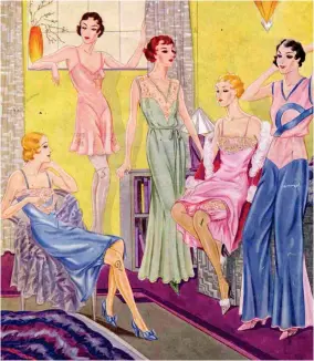  ??  ?? Classic style: A picture from a 1932 Marks & Spencer catalogue