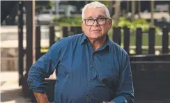  ?? Picture: Lyndon Mechielsen/The Australian ?? Mick Gooda, former Justice Commission­er of the Australian Human Rights, outside the State Library of QLD.