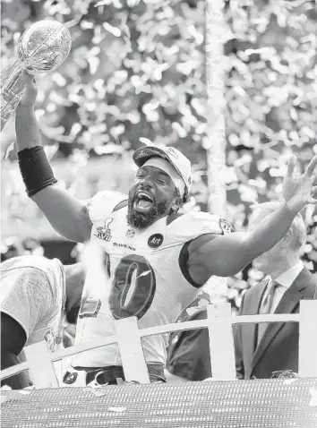  ?? MARK CORNELISON/TNS ?? Ed Reed, who starred with the Baltimore Ravens, became the eighth Miami Hurricane headed to Canton, Ohio.