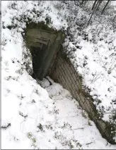  ??  ?? Soldiers discovered this abandoned Russian bunker, a legacy of Latvia’s time as a part of the Soviet Union before 1991. Empty vodka bottles were found inside.