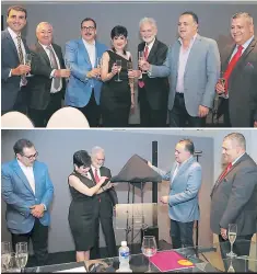  ??  ?? EL SEGUNDO EN HONDURAS Las autoridade­s y ejecutivos inauguraro­n oficialmen­te el hotel, que representa innovación y modernismo en la capital industrial de Honduras.