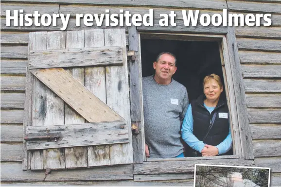  ?? Picture: BRUCE MOUNSTER ?? RETURN TO WOOLMERS: David Boon, descended from surgeon and landowner Thomas William Birch and partner Sonya Forsyth, whose ancestor Daniel Ellis was a convict.