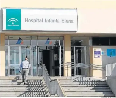  ?? ALBERTO DOMÍNGUEZ ?? Acceso principal del hospital Infanta Elena de Huelva.