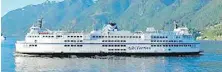 ?? B.C. FERRIES ?? Three passengers are fighting fines imposed for not wearing masks in 2020 on the Queen of Oak Bay.