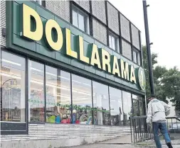  ?? PAUL CHIASSON/THE CANADIAN PRESS FILE PHOTO ?? Dollarama’s CEO says it has no plans to increase its maximum price of food items beyond $2 or add a higher category of prices beyond $4.