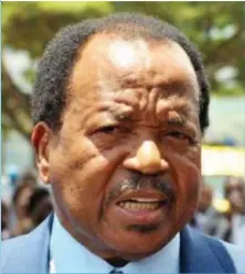  ??  ?? Cameroonia­n President, Paul Biya