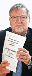  ??  ?? Unermüdlic­her Werber für Sport und Ehrenamt: Herbert Raddatz.