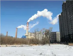  ?? Picture: Muyu Xu/Reuters ?? A coal-fired heating complex in Harbin, Heilongjia­ng province, China. The country has yet to address its own dependence on coal.