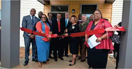  ??  ?? The Church of God in Christ, John Stanley, Inc., and the City of Memphis partnered to develop Mason Homes, a 77-unit affordable rental family housing project on 6.3 acres in Memphis. PHOTOS BY ARIEL COBBERT / THE COMMERCIAL APPEAL