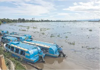  ?? JAIME MORENO VARGAS ?? Las lluvias y el vertimient­o de aguas de Hidrosogam­oso han generado la creciente de río Magdalena.