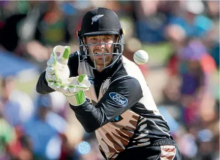  ?? PHOTO: PHOTOSPORT ?? After one Twenty20 internatio­nal for New Zealand, wicketkeep­er Tom Blundell is hoping for a one-day internatio­nal debut against Australia on Monday.