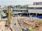  ?? —DC ?? A view of the Hyderabad Metro Rail (HMR) being constructe­d near YMCA on SP road in Secunderab­ad.