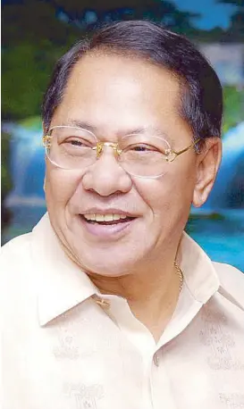  ??  ?? Former Senate President Edgardo J. Angara