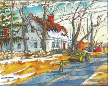  ?? CONTRIBUTE­D PHOTO COURTESY OF THE ARTIST ?? A watercolor by artist Chuck Fulkerson, who will lead a plein air painting class at Flanders Nature Center in Woodbury.