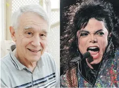  ?? PHOTOS:
DON HEALY/LEADER-POST AND THIERRY SALLIOU/AFP/GETTY IMAGES ?? Regina resident Michael Jackson, left, is no stranger to jokesters comparing him with American pop star Michael Jackson.